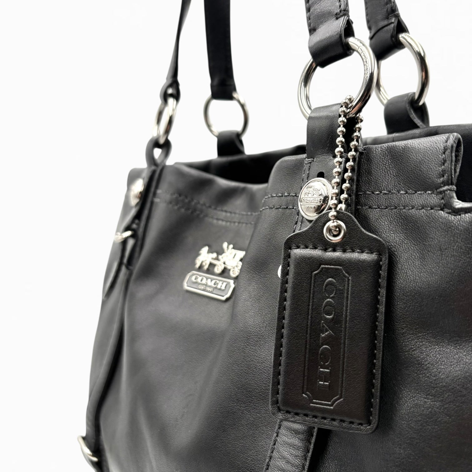 COACH LEATHER HAND BAG