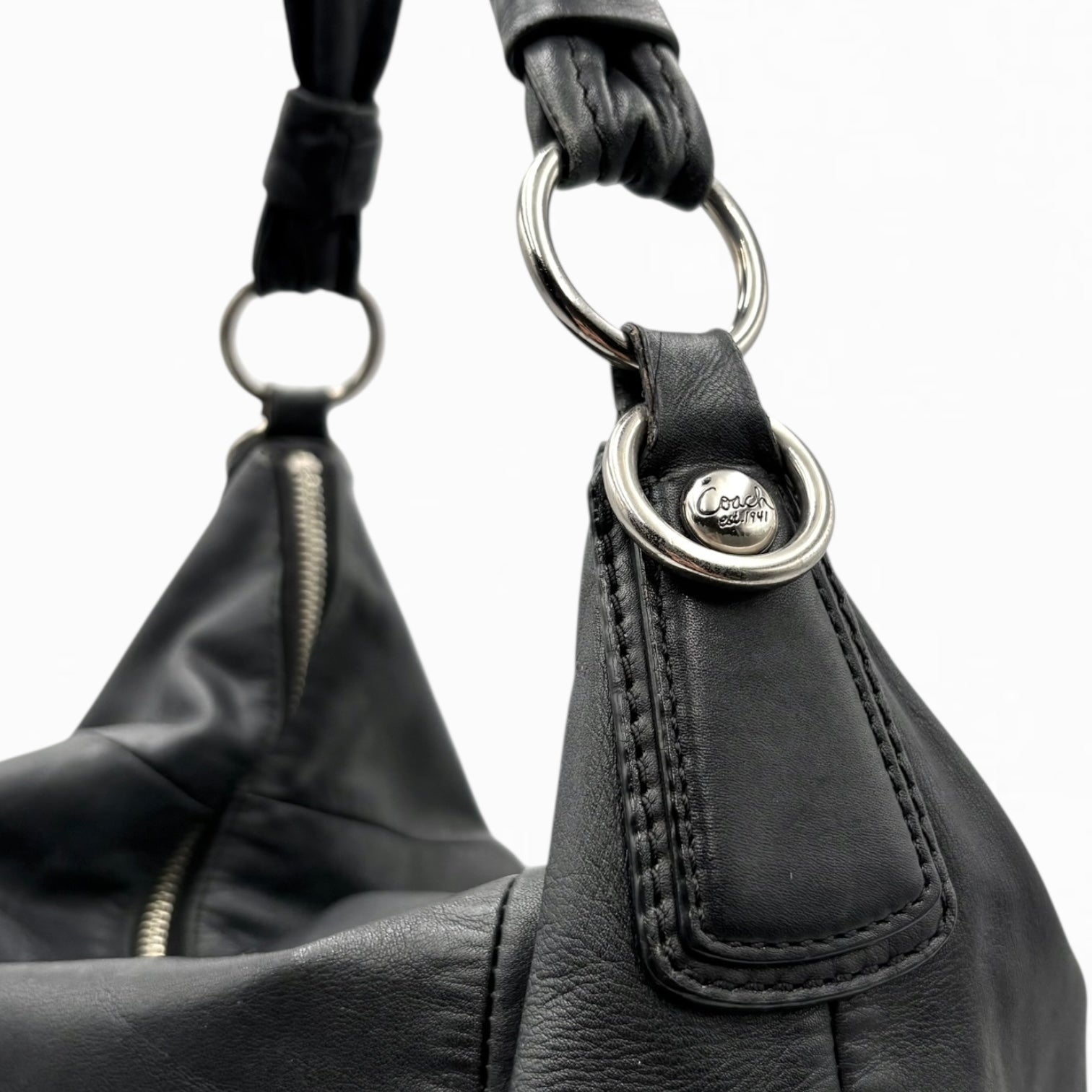 COACH LEATHER HOBO BAG