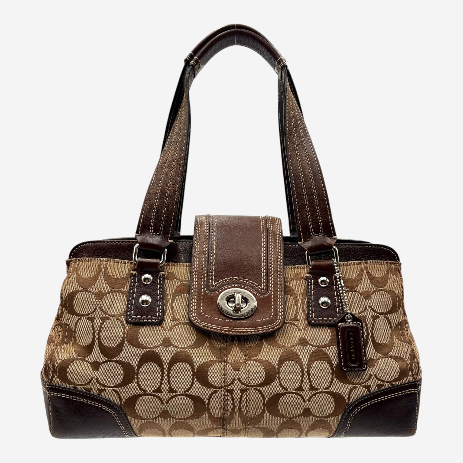 COACH MONOGRAM HAND BAG