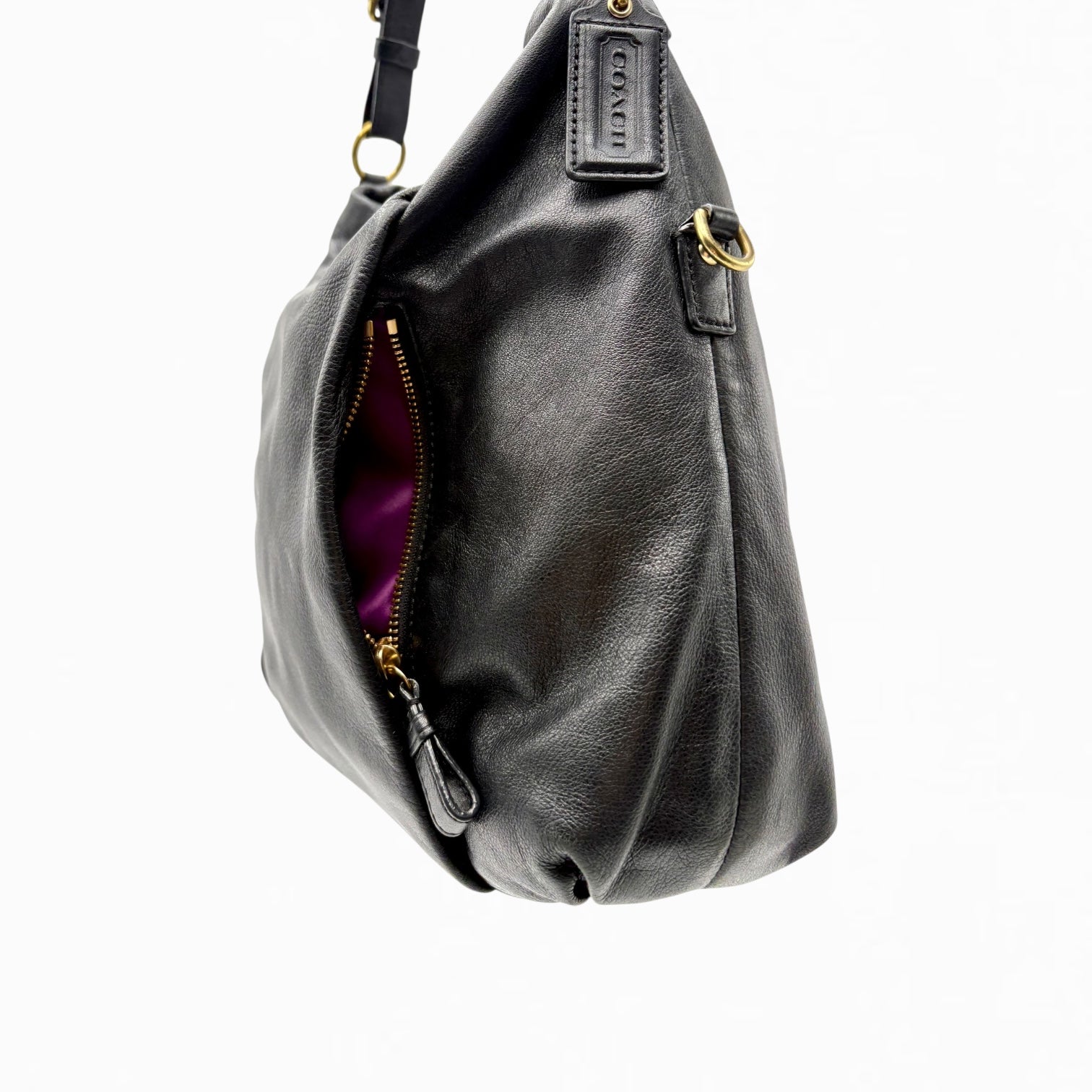 COACH LEATHER HOBO BAG