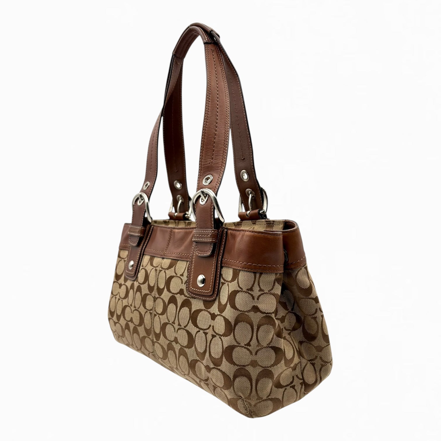 COACH MONOGRAM HAND BAG