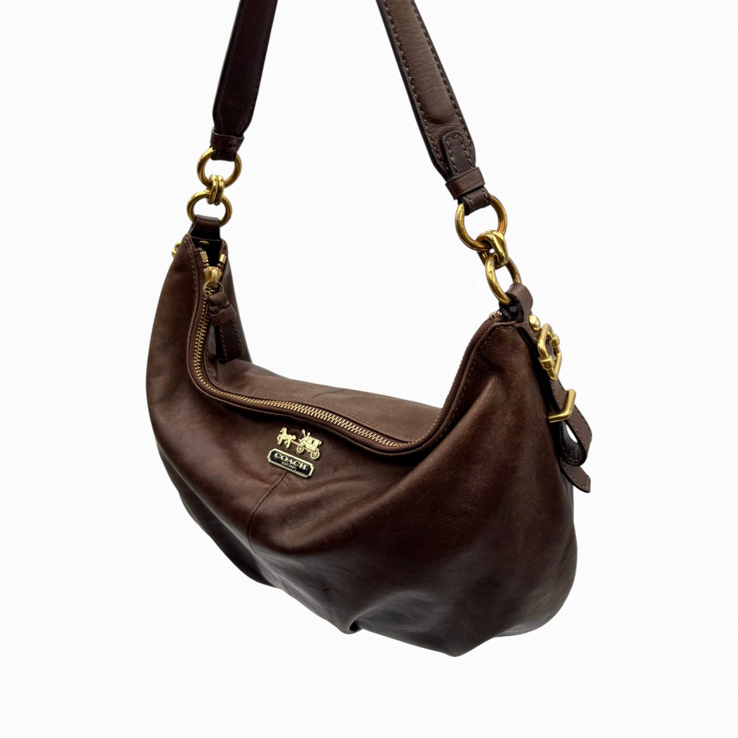 COACH LEATHER HOBO BAG
