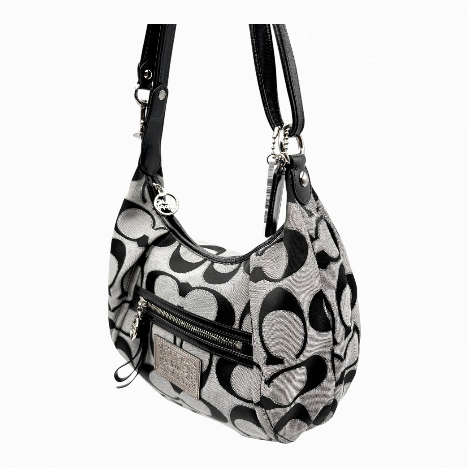 COACH POPPY MONOGRAM HAND BAG