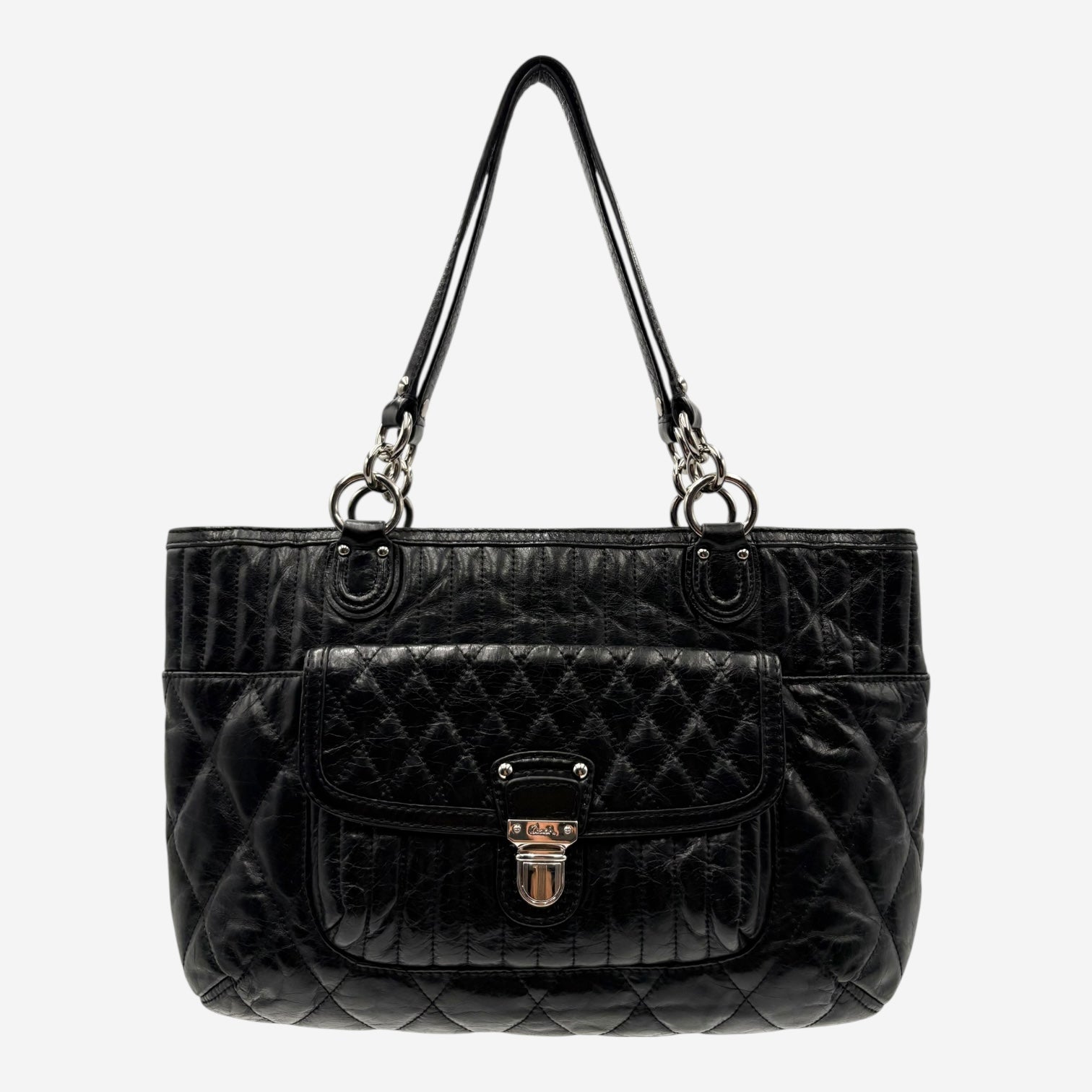 COACH LEATHER HAND BAG