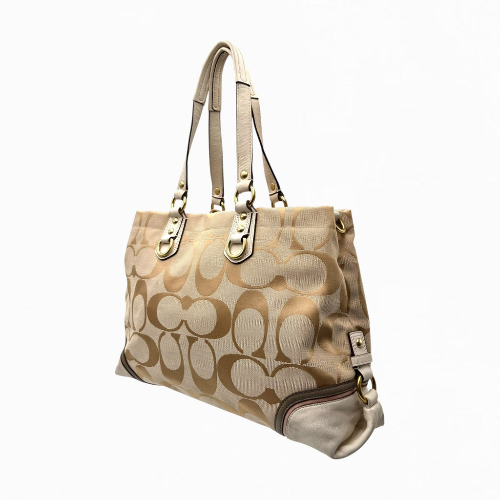 COACH MONOGRAM HAND BAG