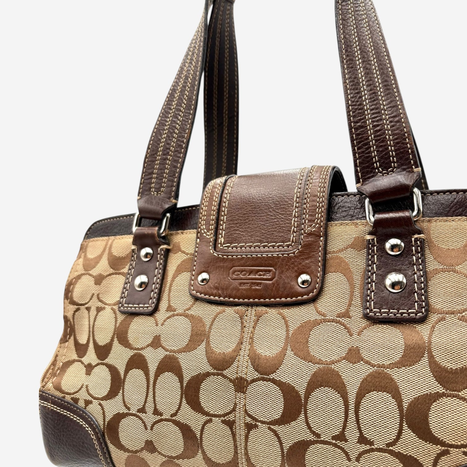 COACH MONOGRAM HAND BAG