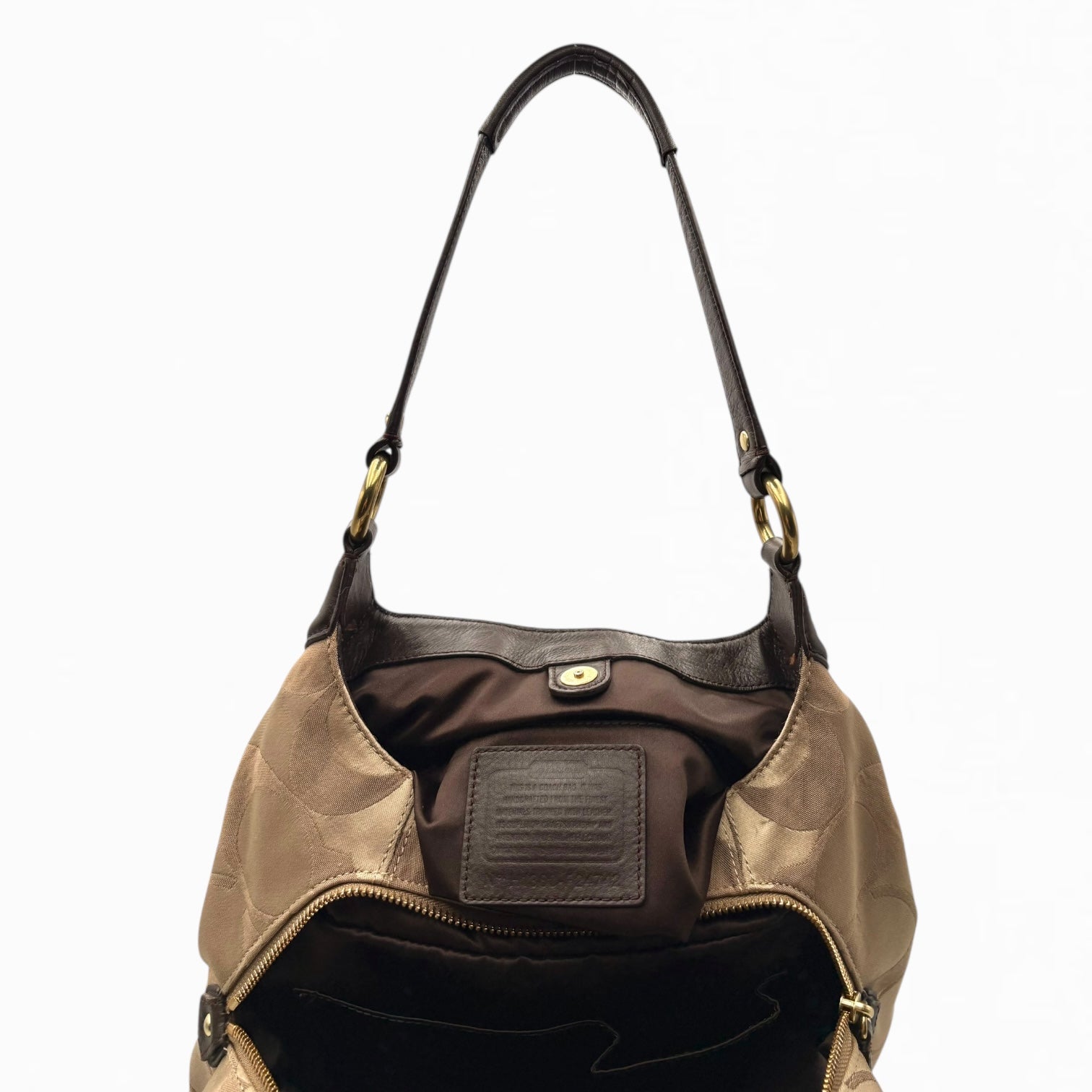 COACH MONOGRAM HOBO BAG