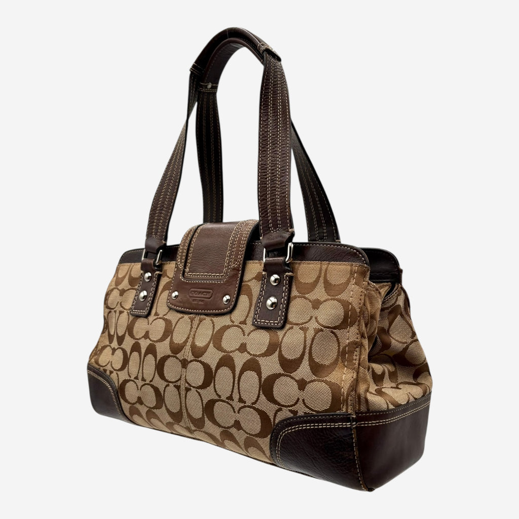 COACH MONOGRAM HAND BAG