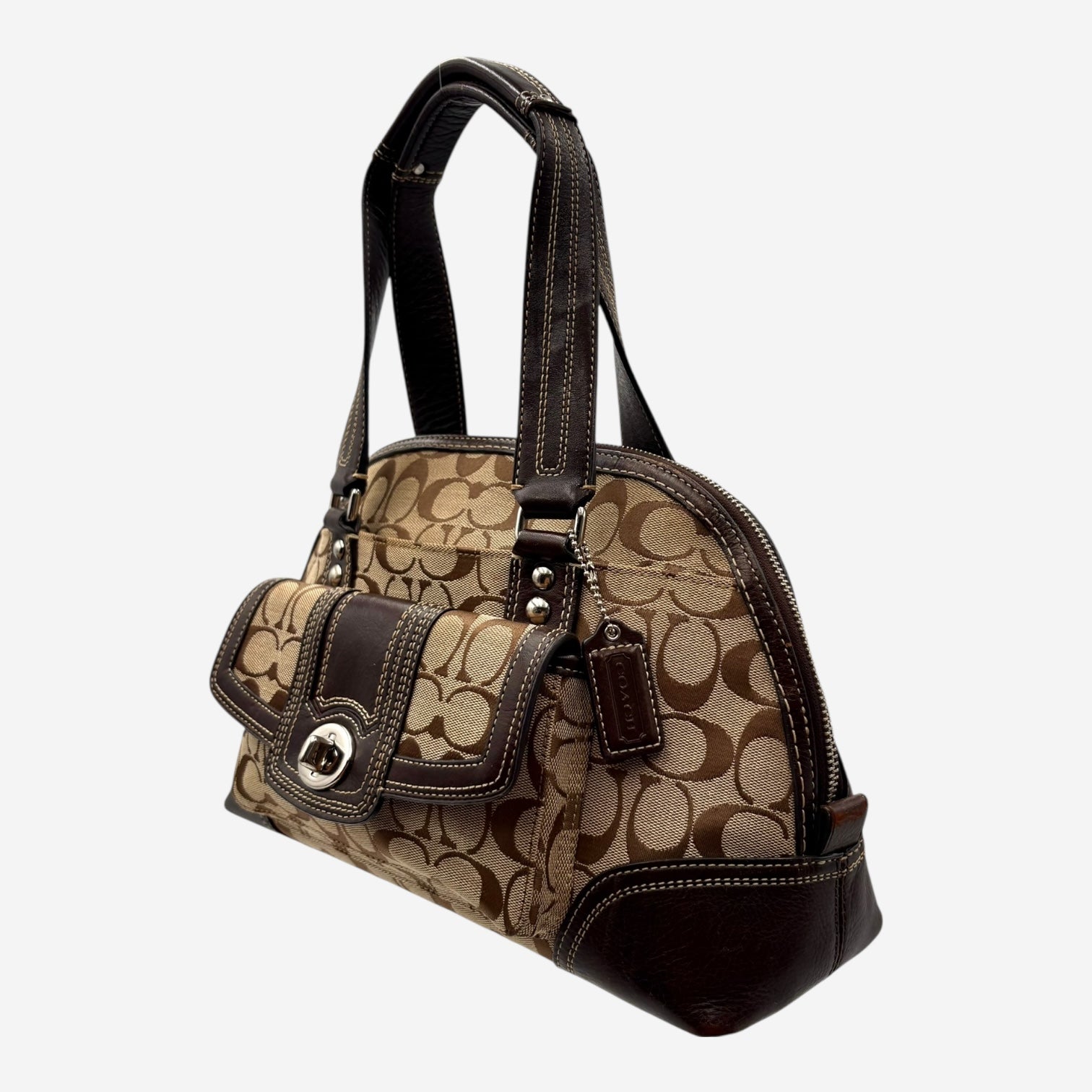 COACH MONOGRAM HAND BAG
