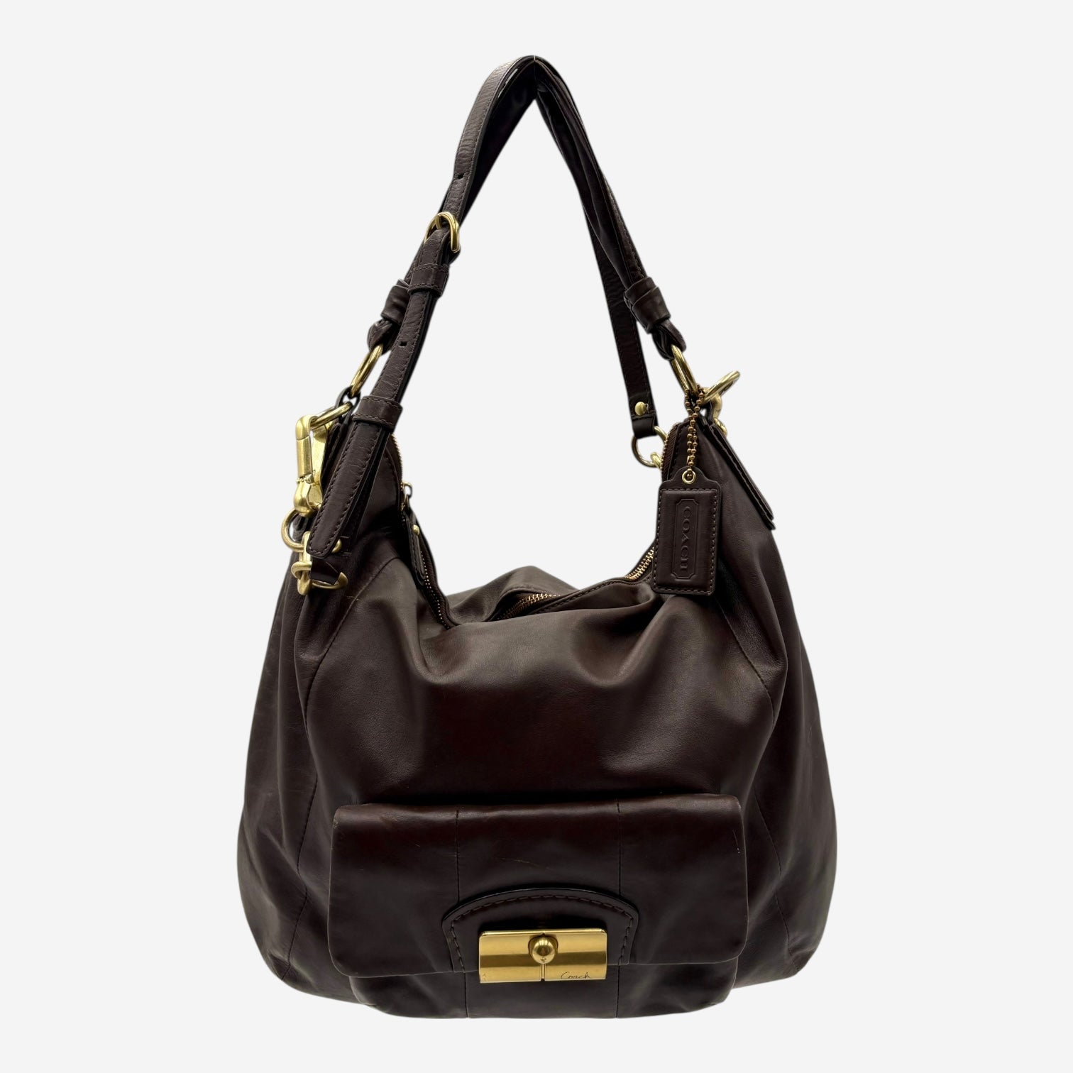 COACH LEATHER HOBO BAG