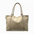 GUCCI MONOGRAM LEATHER HAND BAG