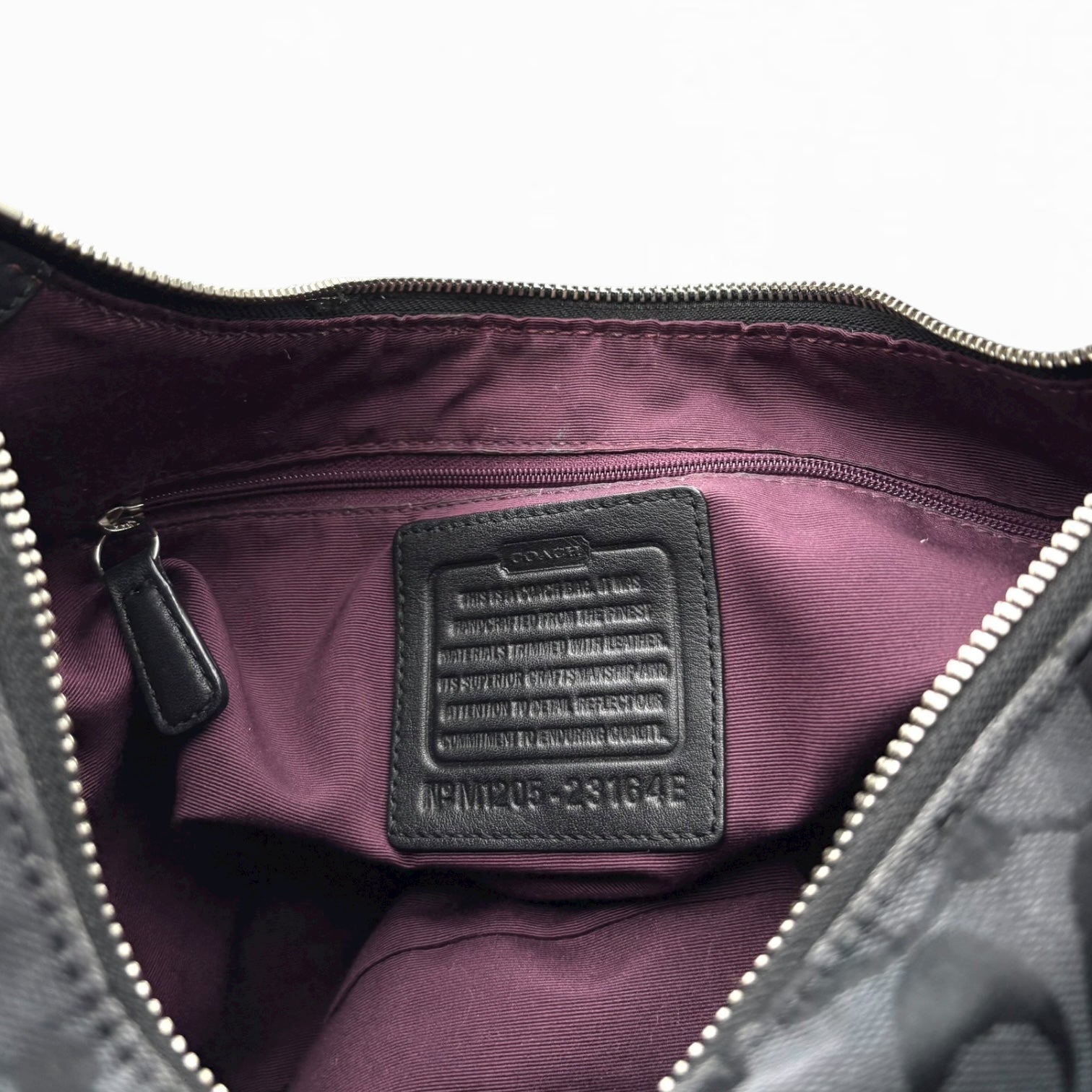 COACH MONOGRAM HOBO BAG