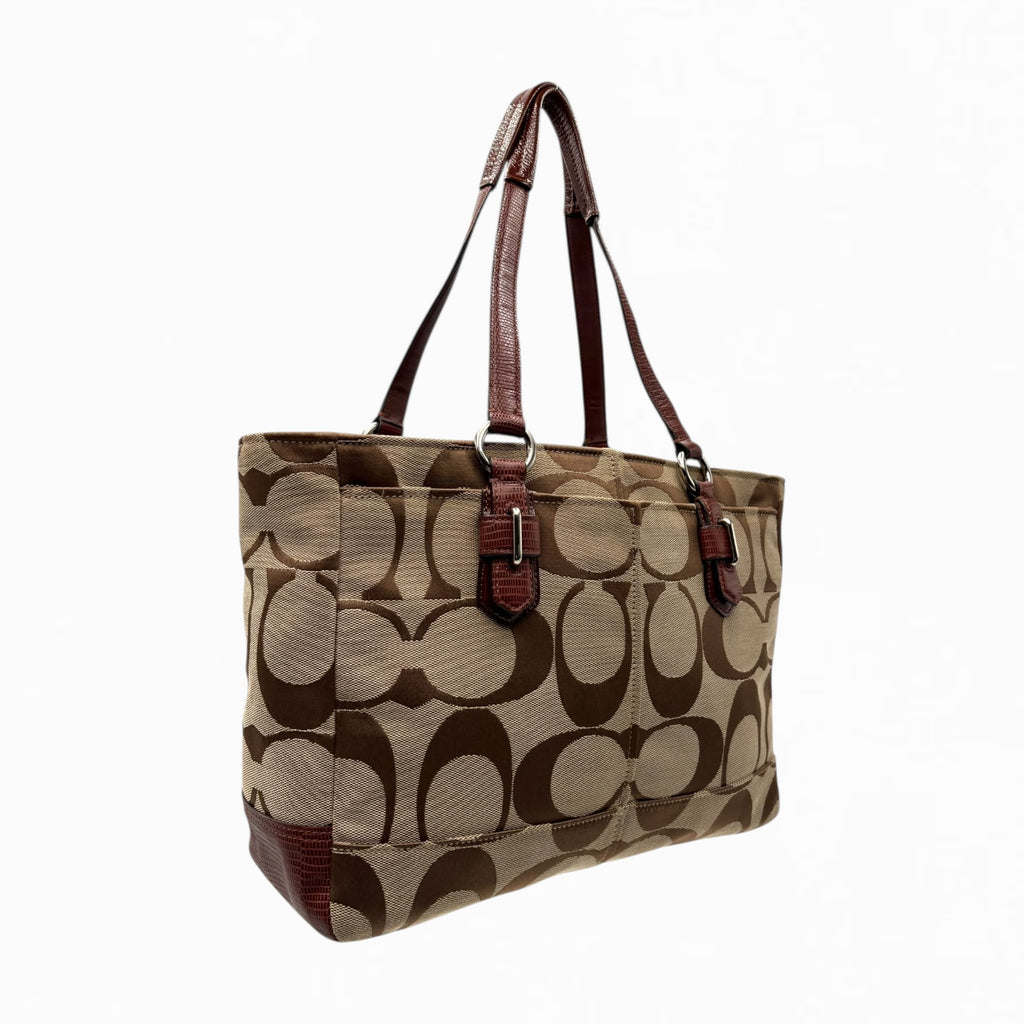 COACH MONOGRAM HAND BAG