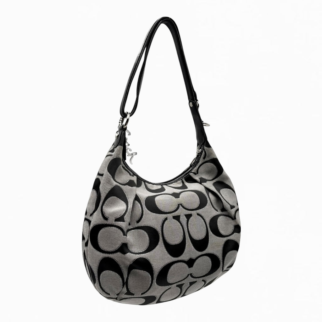 COACH POPPY MONOGRAM HAND BAG