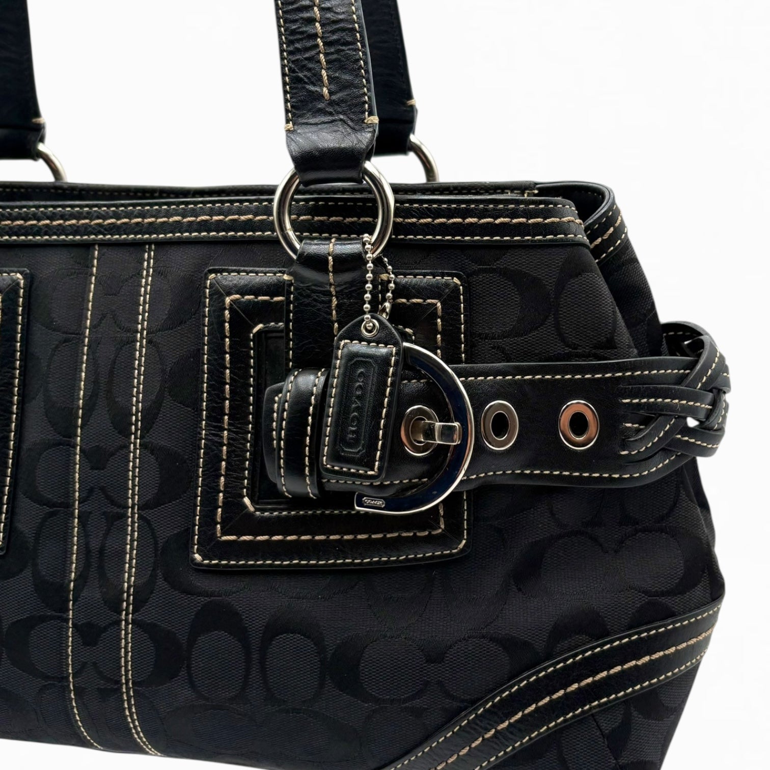 COACH MONOGRAM HAND BAG