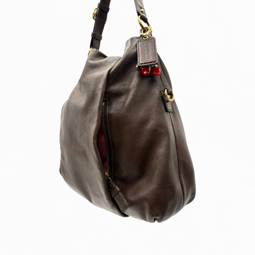 COACH LEATHER HOBO BAG