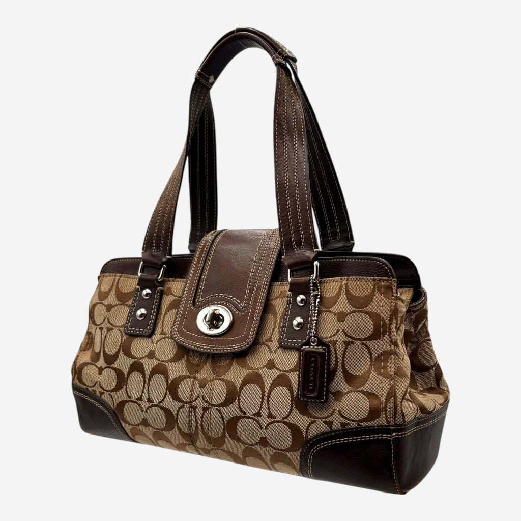 COACH MONOGRAM HAND BAG