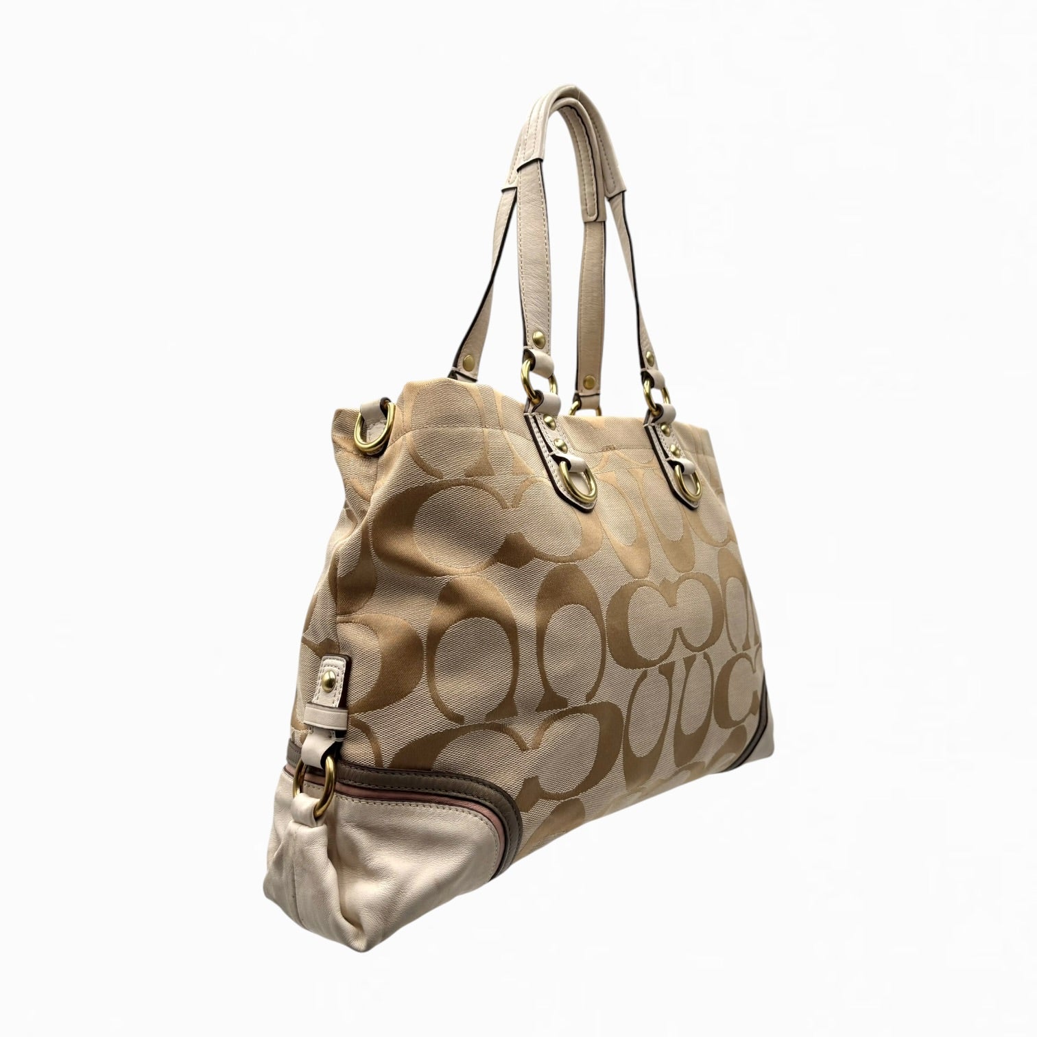 COACH MONOGRAM HAND BAG