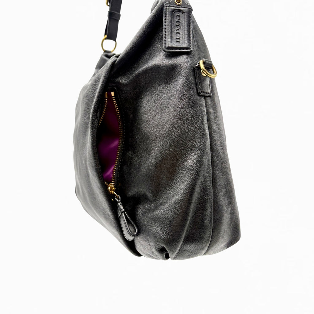 COACH LEATHER HOBO BAG