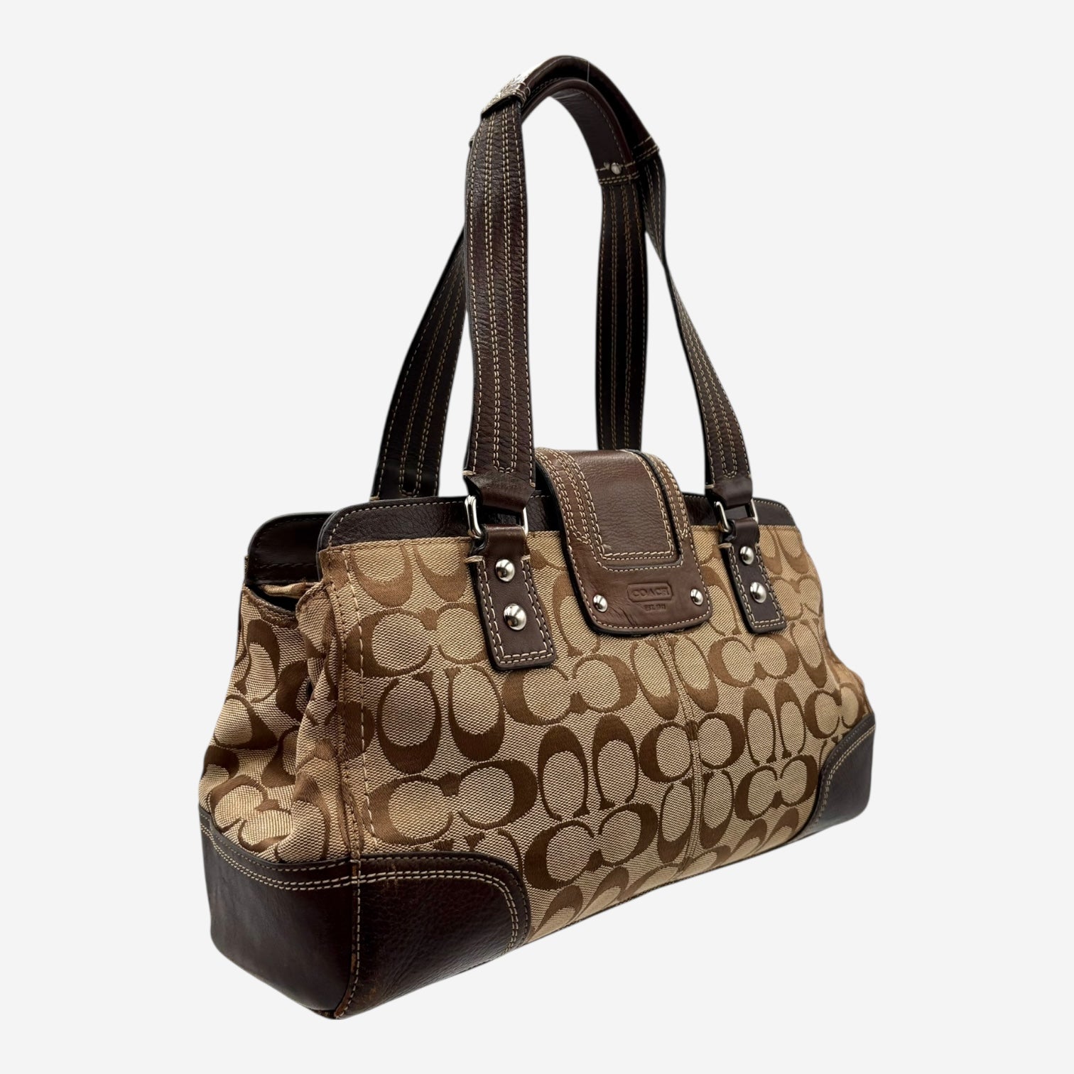 COACH MONOGRAM HAND BAG