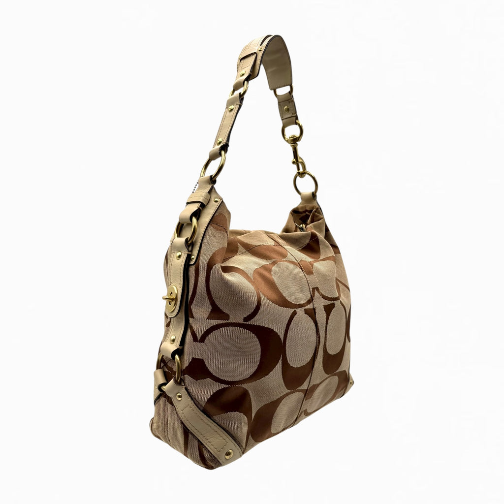 COACH MONOGRAM HOBO BAG