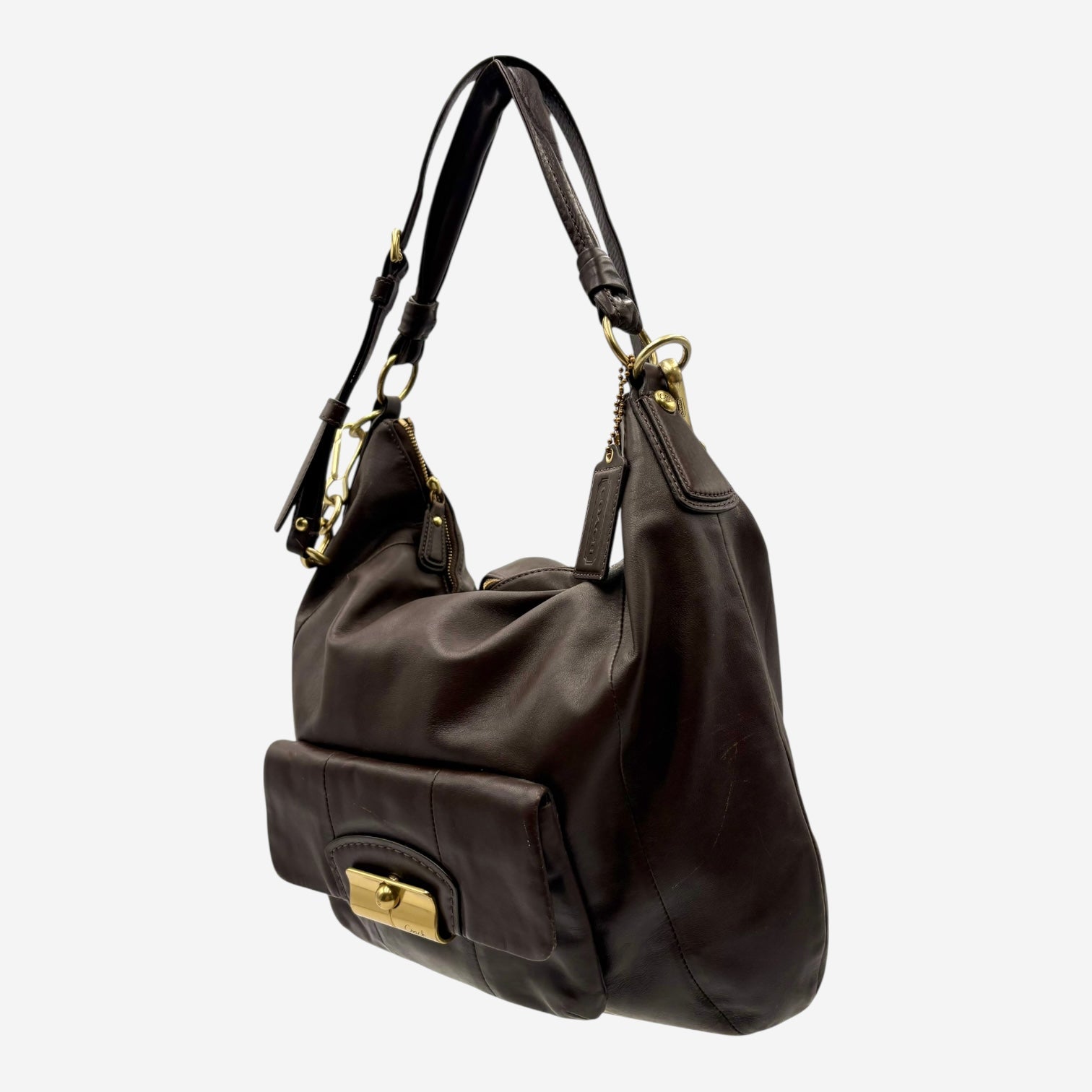 COACH LEATHER HOBO BAG