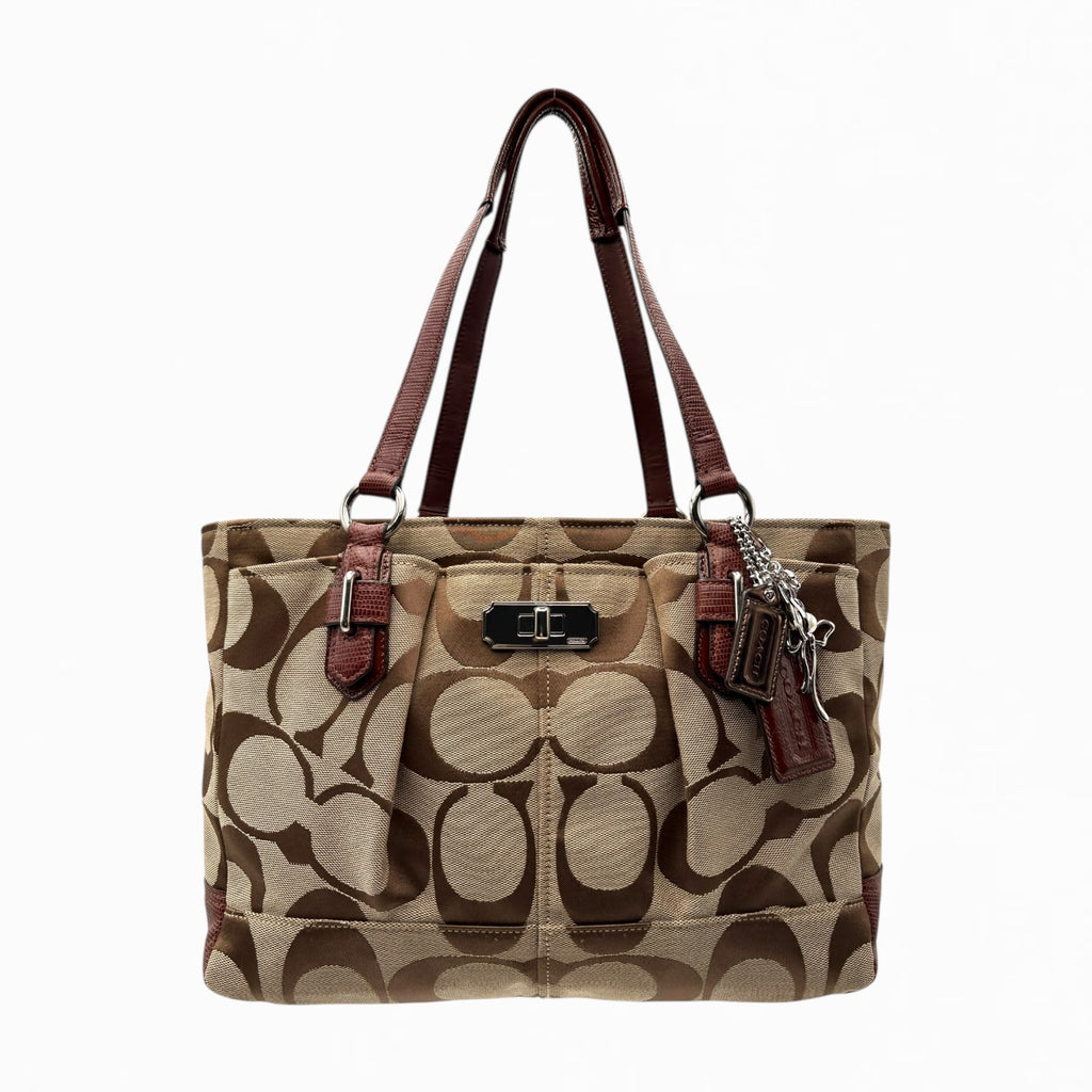 COACH MONOGRAM HAND BAG