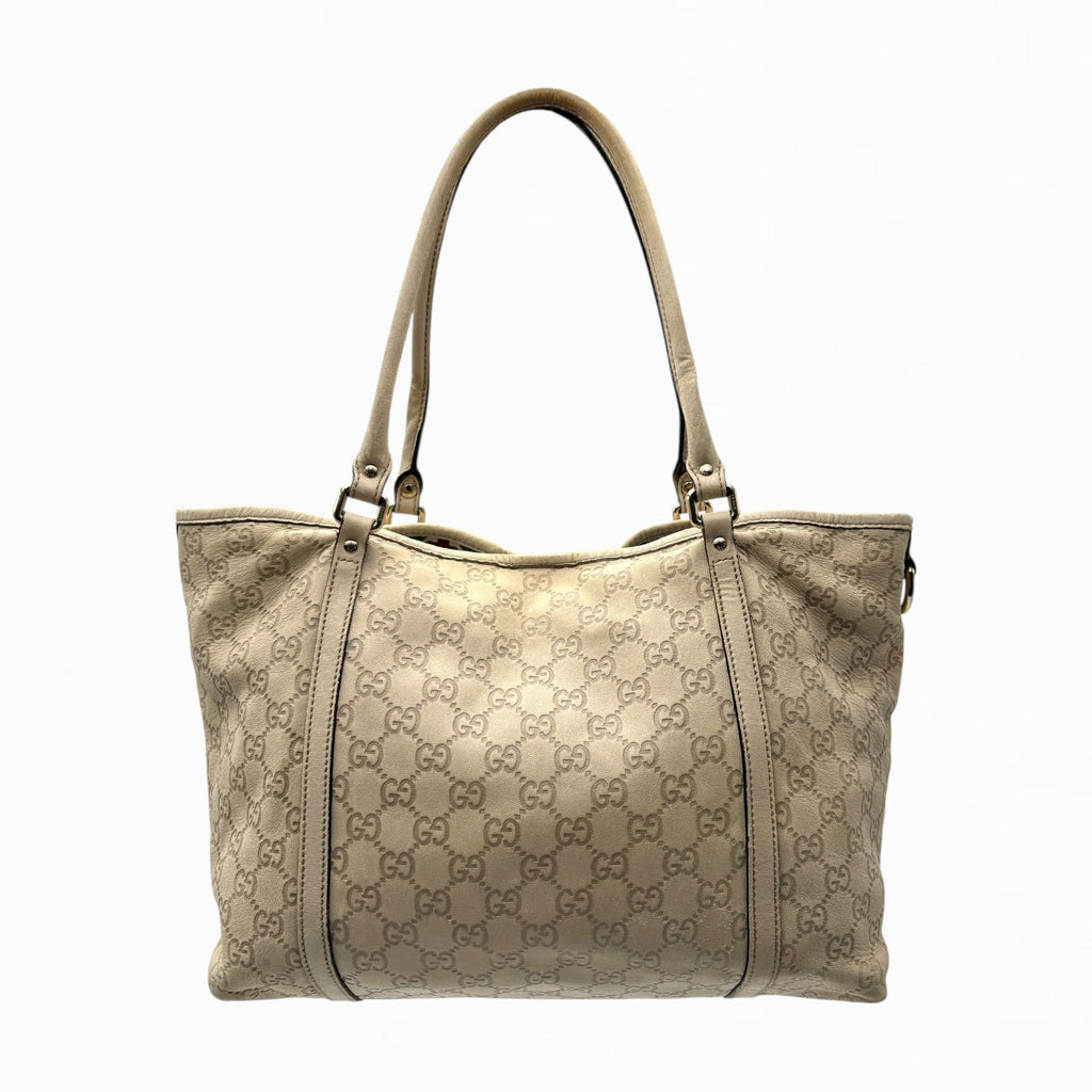 GUCCI MONOGRAM LEATHER HAND BAG