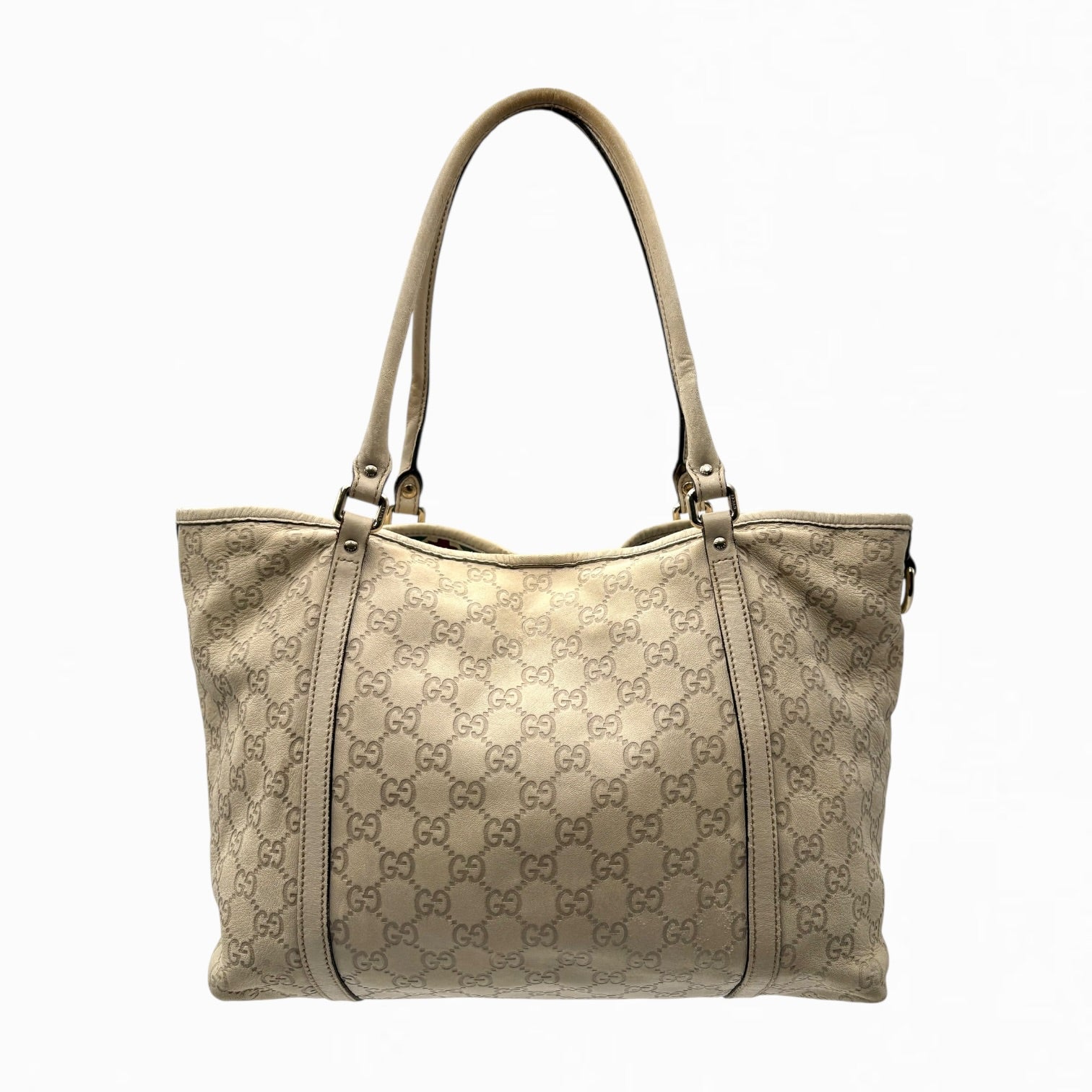 GUCCI MONOGRAM LEATHER HAND BAG