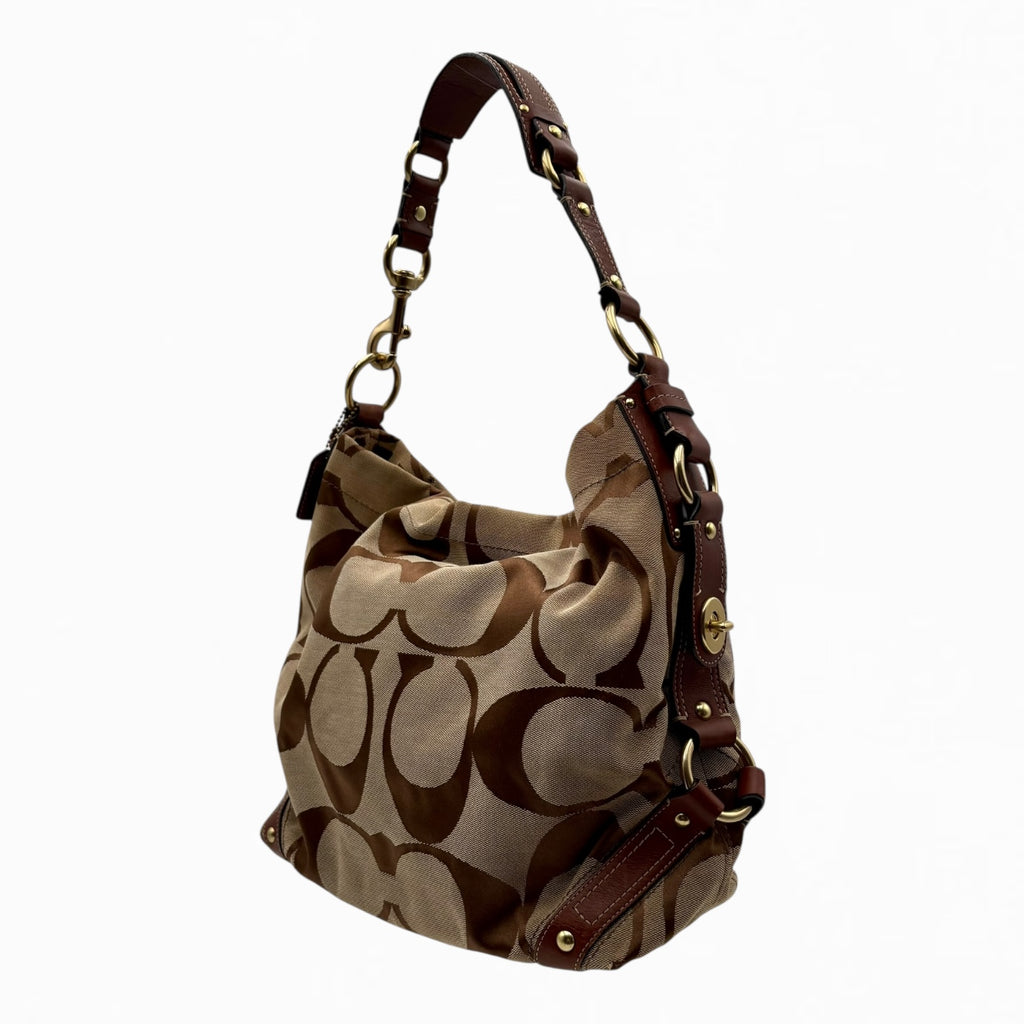 COACH MONOGRAM HAND BAG