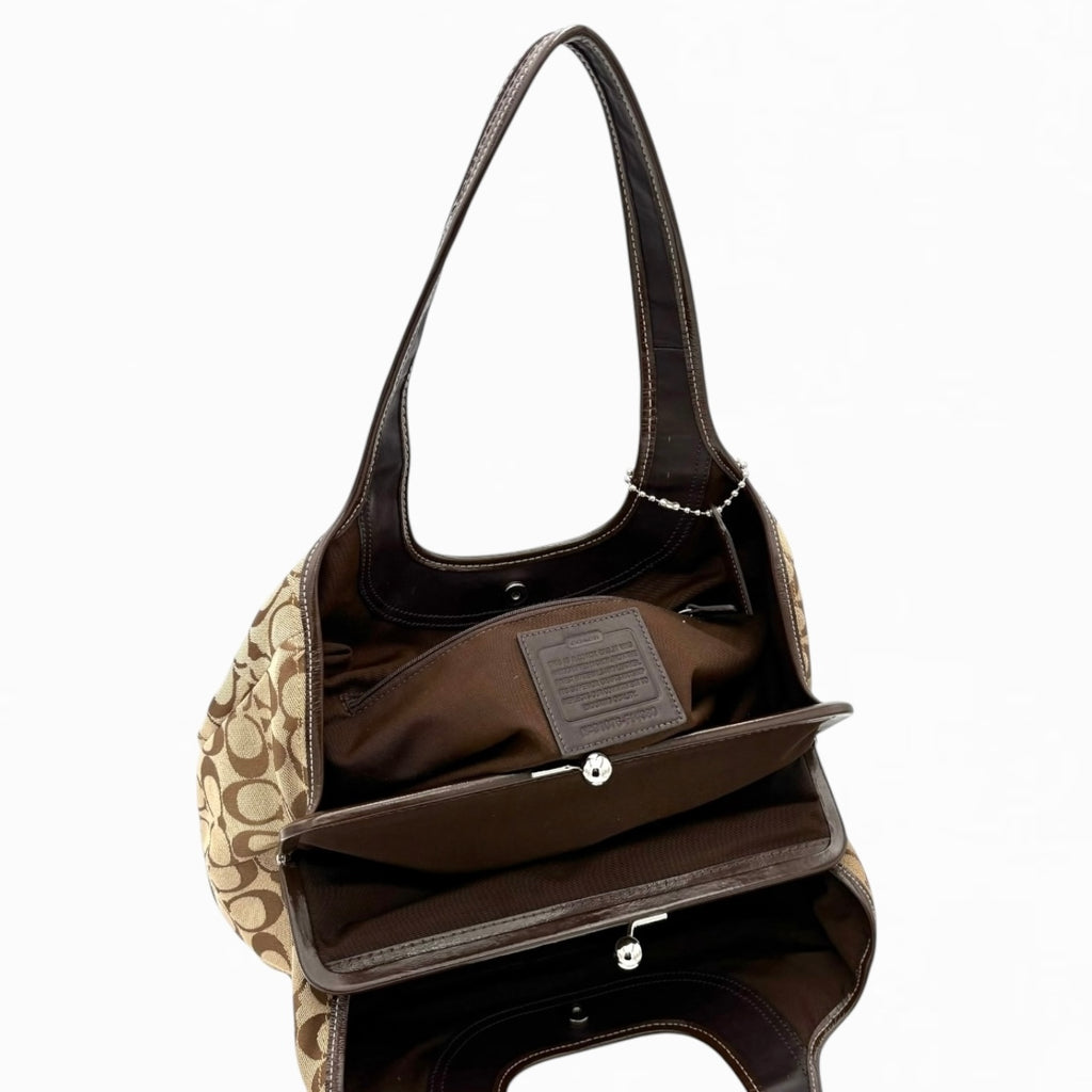 COACH MONOGRAM HAND BAG