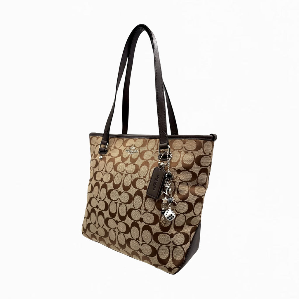 COACH MONOGRAM HAND BAG