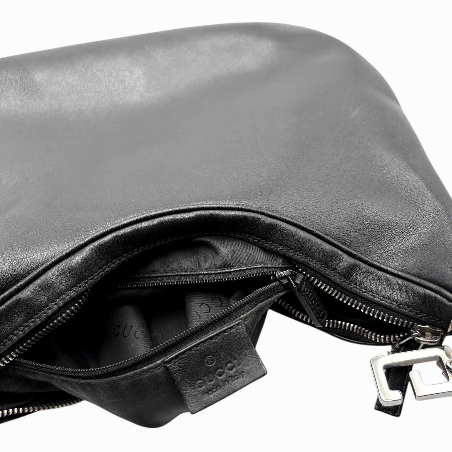 GUCCI BY TOM FORD LEATHER HOBO BAG