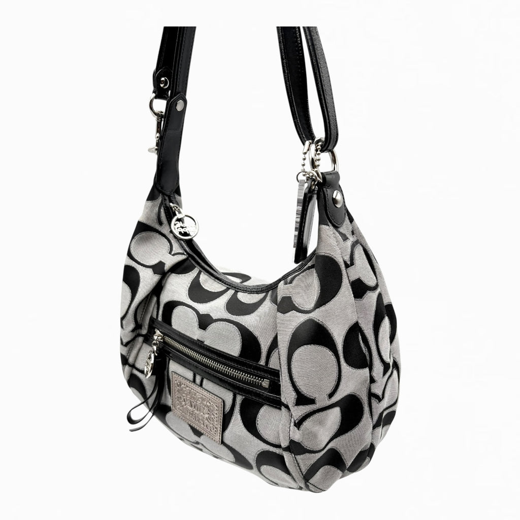 COACH POPPY MONOGRAM HAND BAG