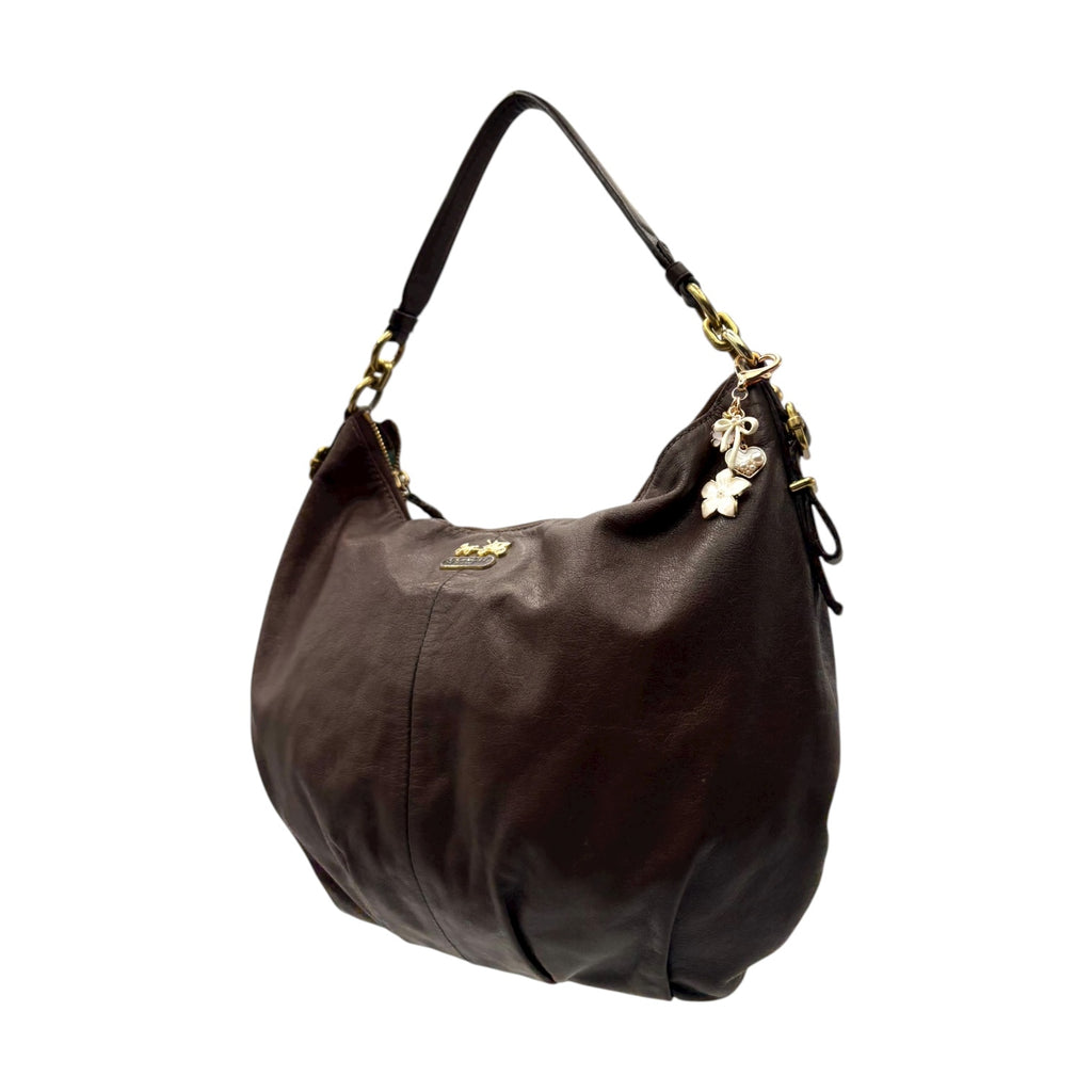 COACH LEATHER MONOGRAM HAND BAG