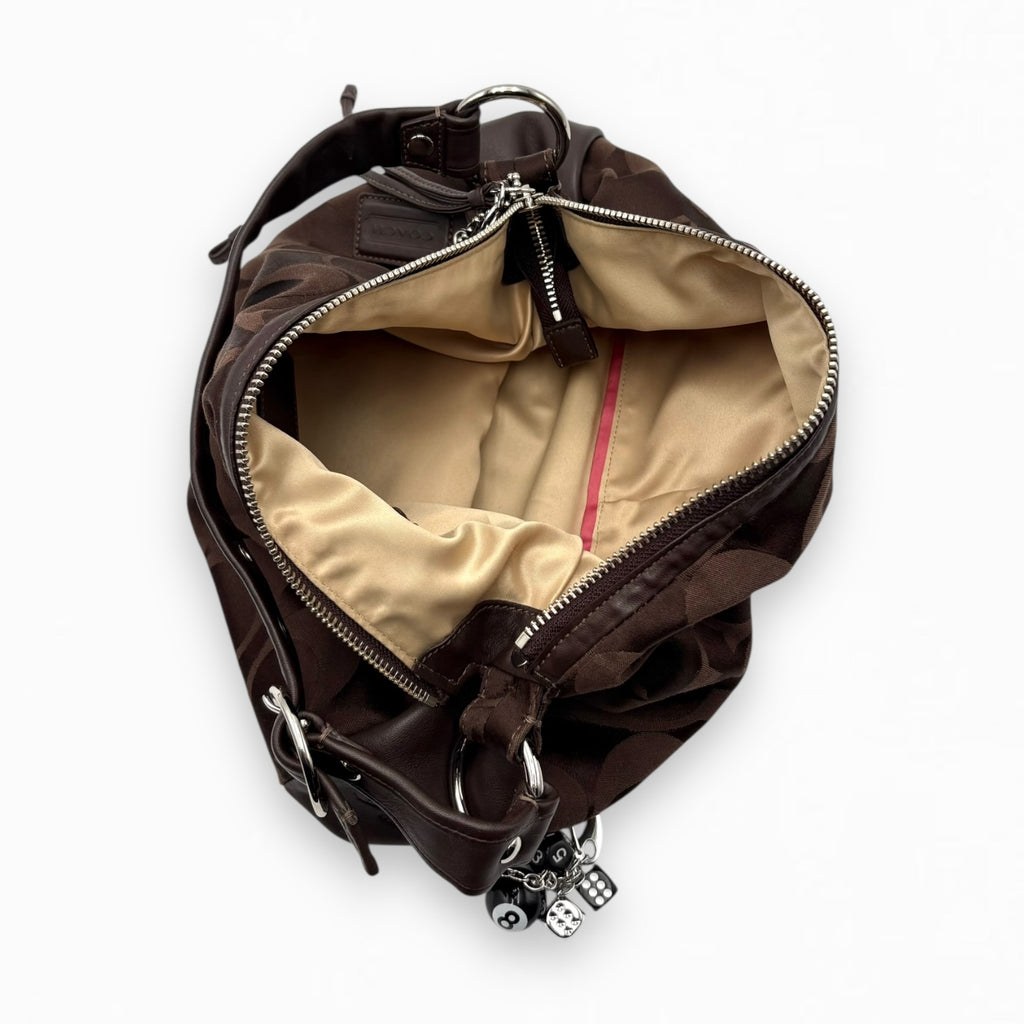 COACH MONOGRAM HOBO BAG