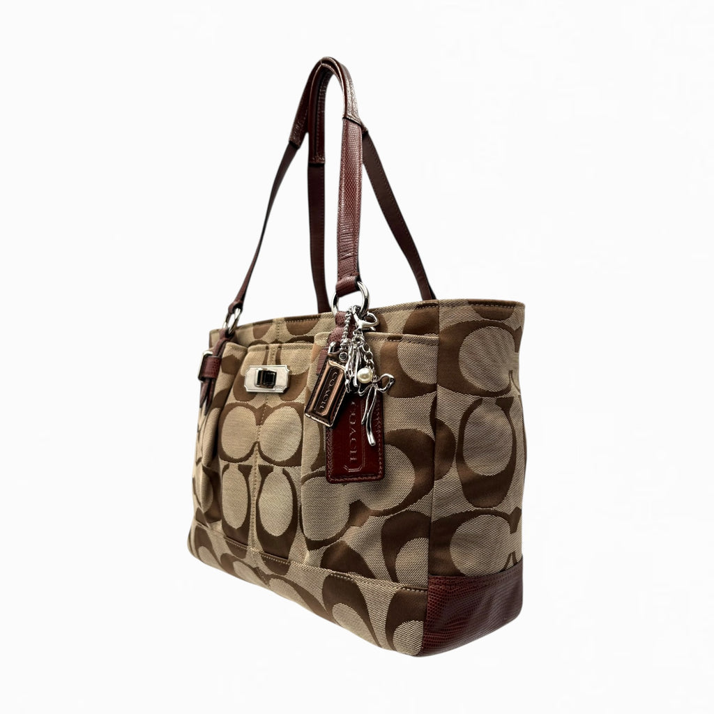 COACH MONOGRAM HAND BAG