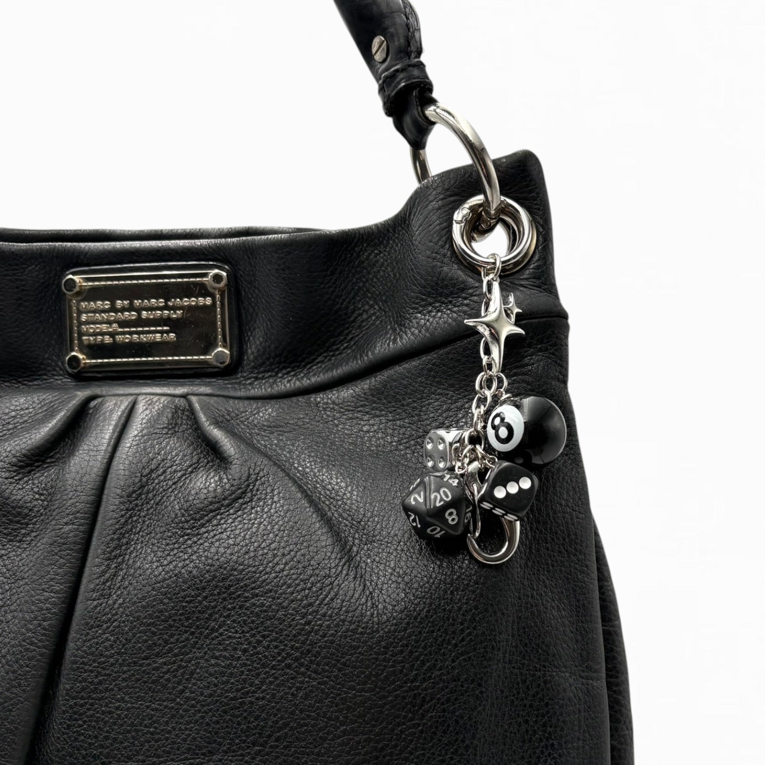 MARC JACOBS LEATHER HOBO BAG