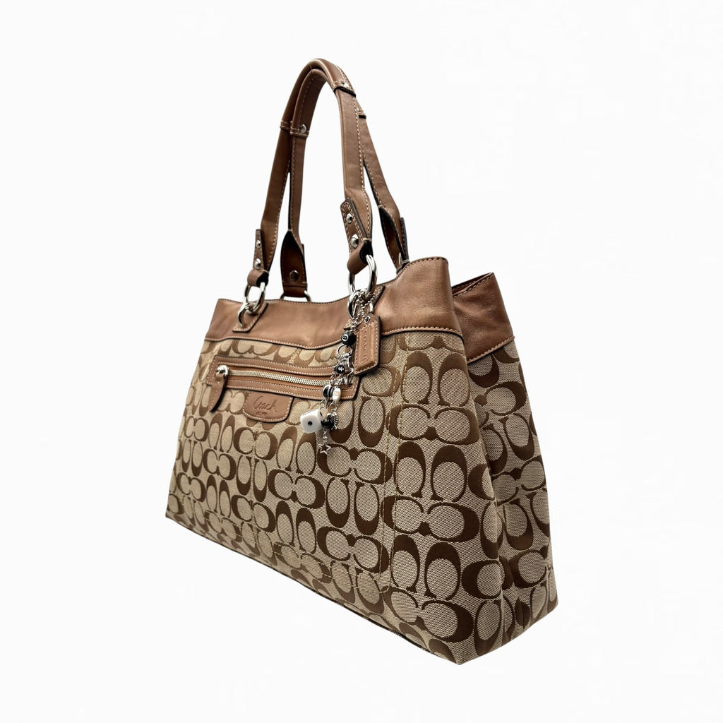 COACH MONOGRAM HAND BAG