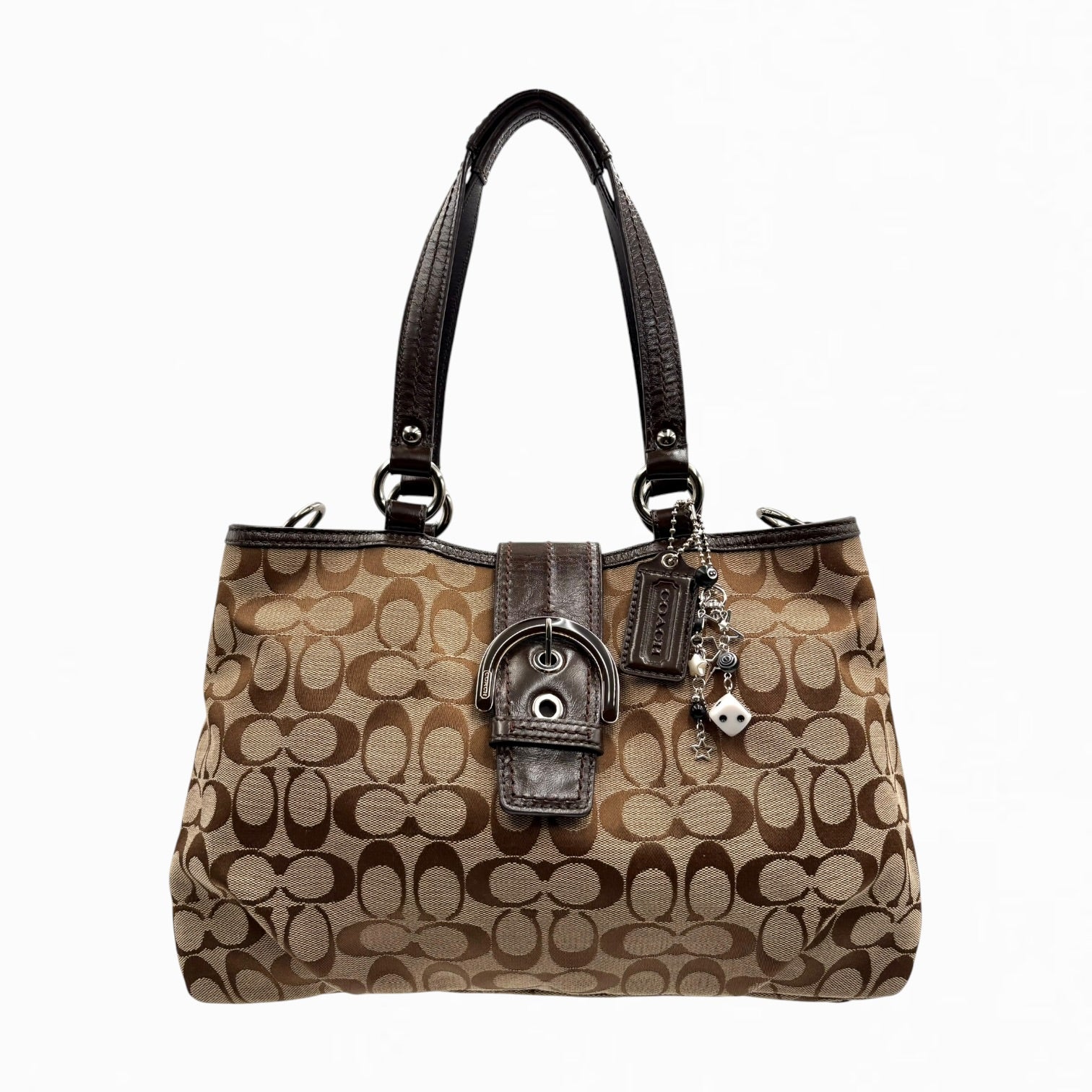 COACH MONOGRAM HAND BAG