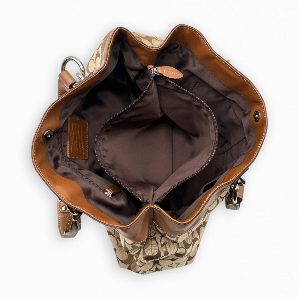 COACH MONOGRAM HAND BAG