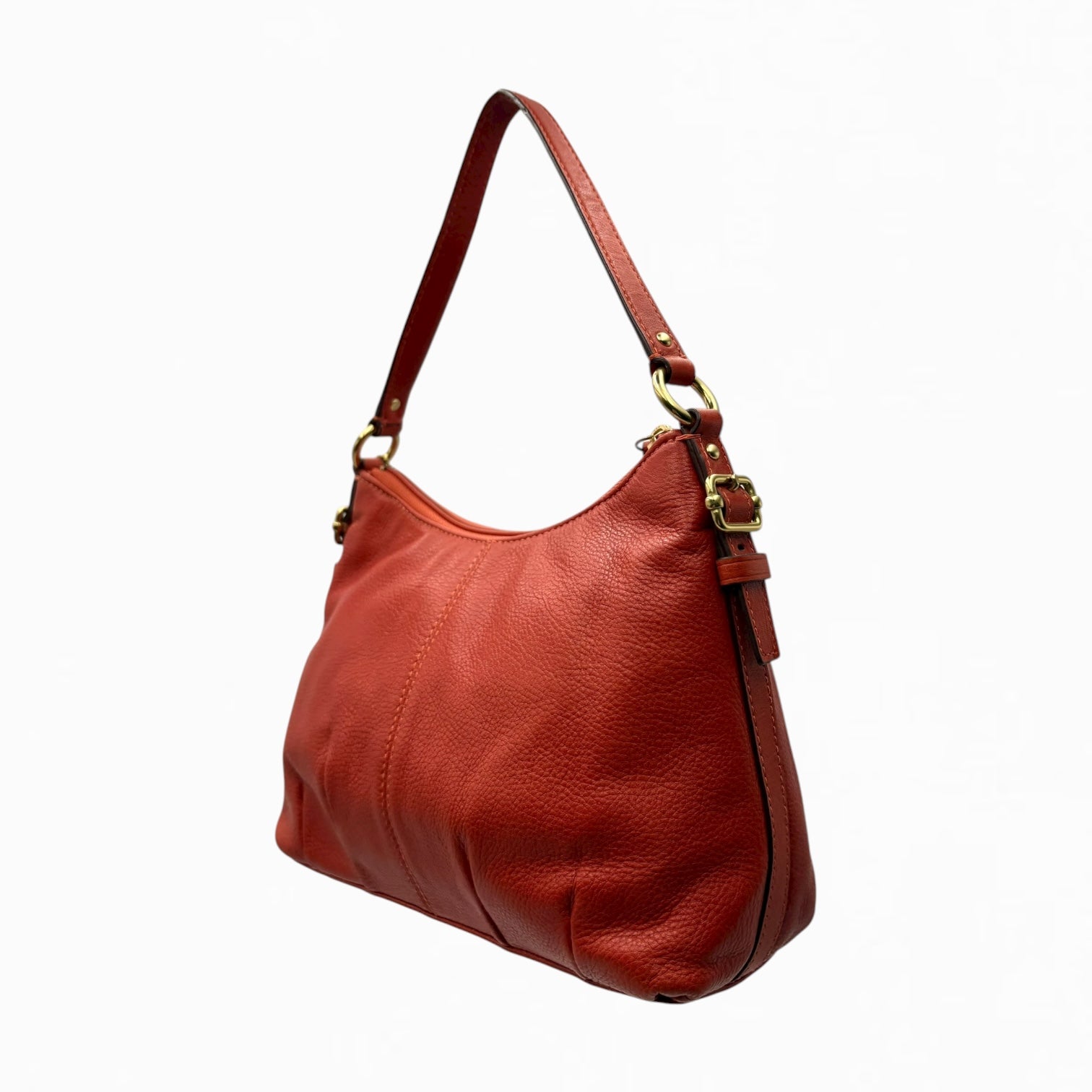 COACH LEATHER MONOGRAM HAND BAG