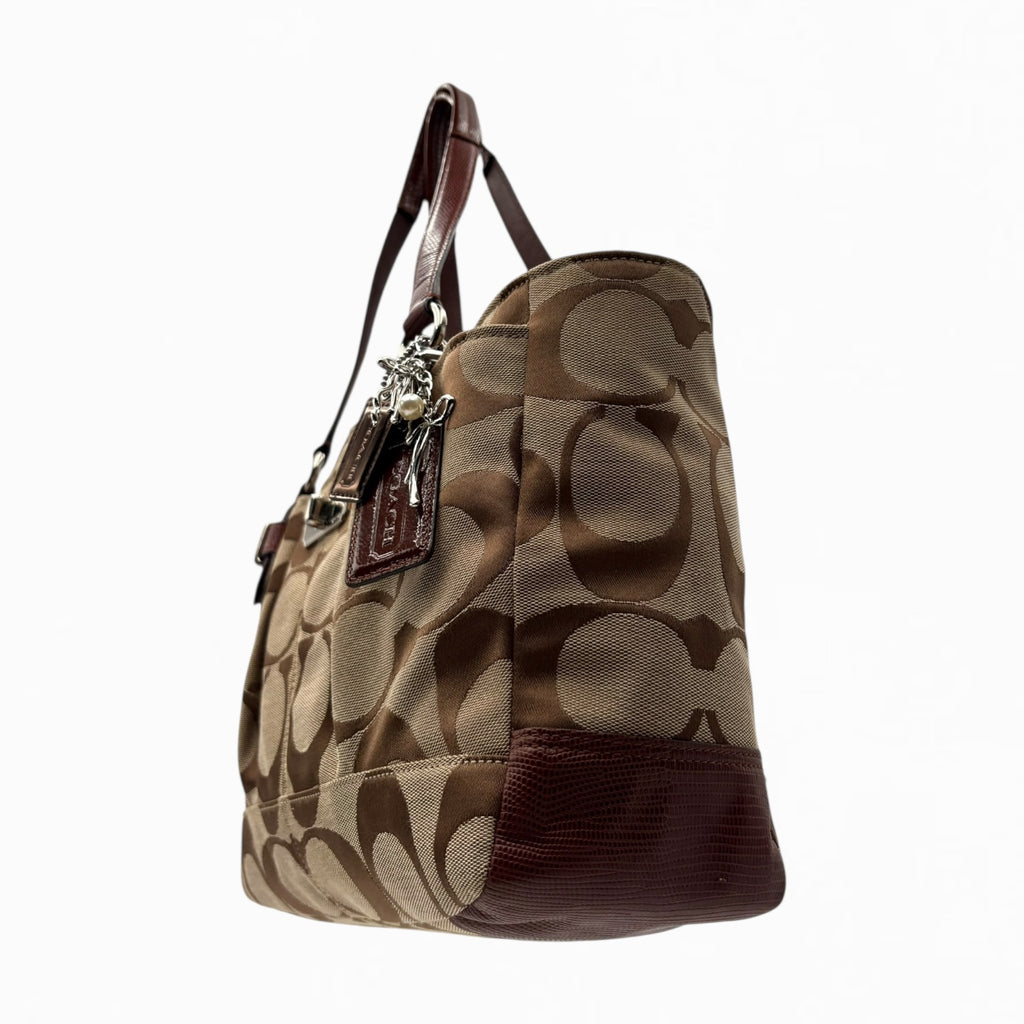 COACH MONOGRAM HAND BAG