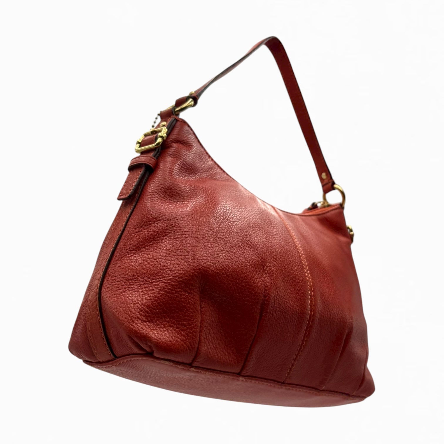 COACH LEATHER MONOGRAM HAND BAG