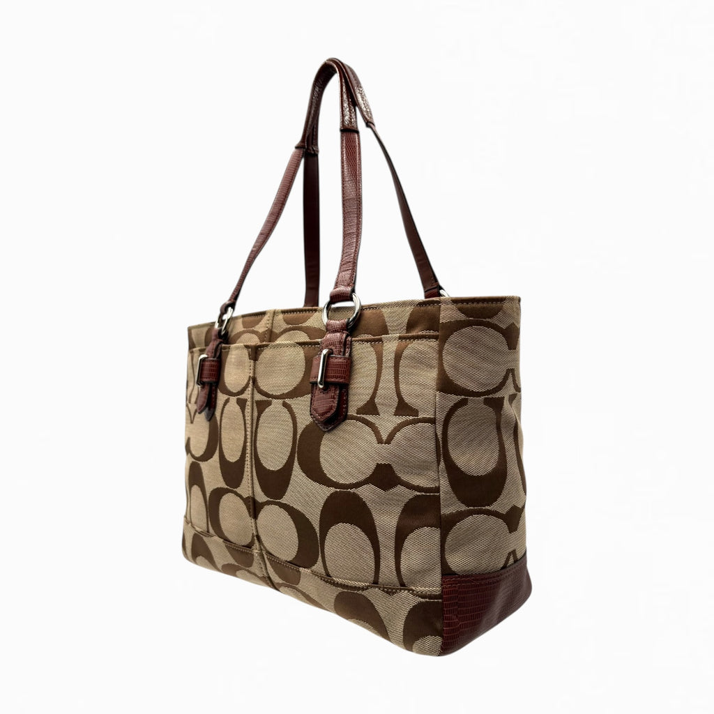 COACH MONOGRAM HAND BAG