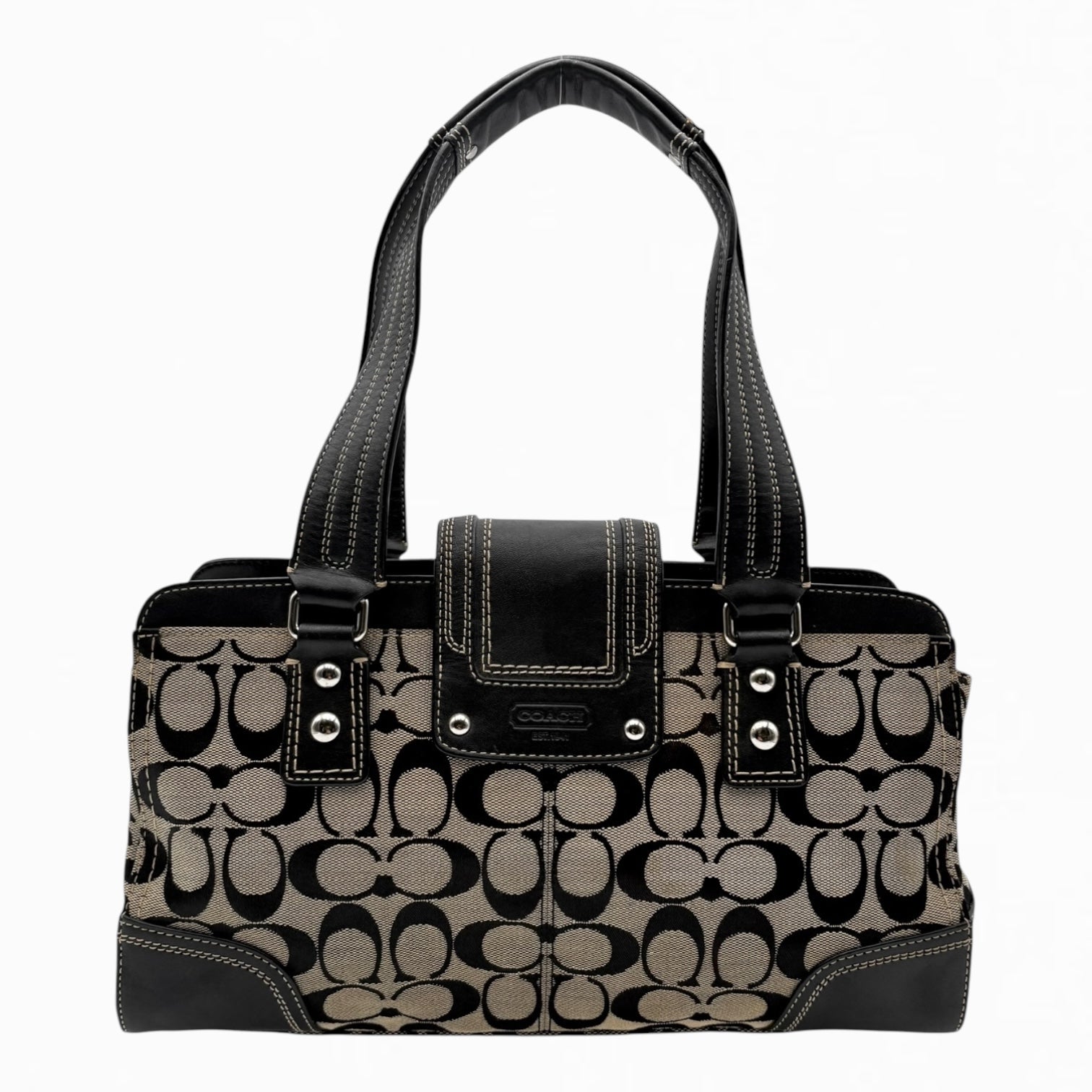 COACH MONOGRAM HAND BAG