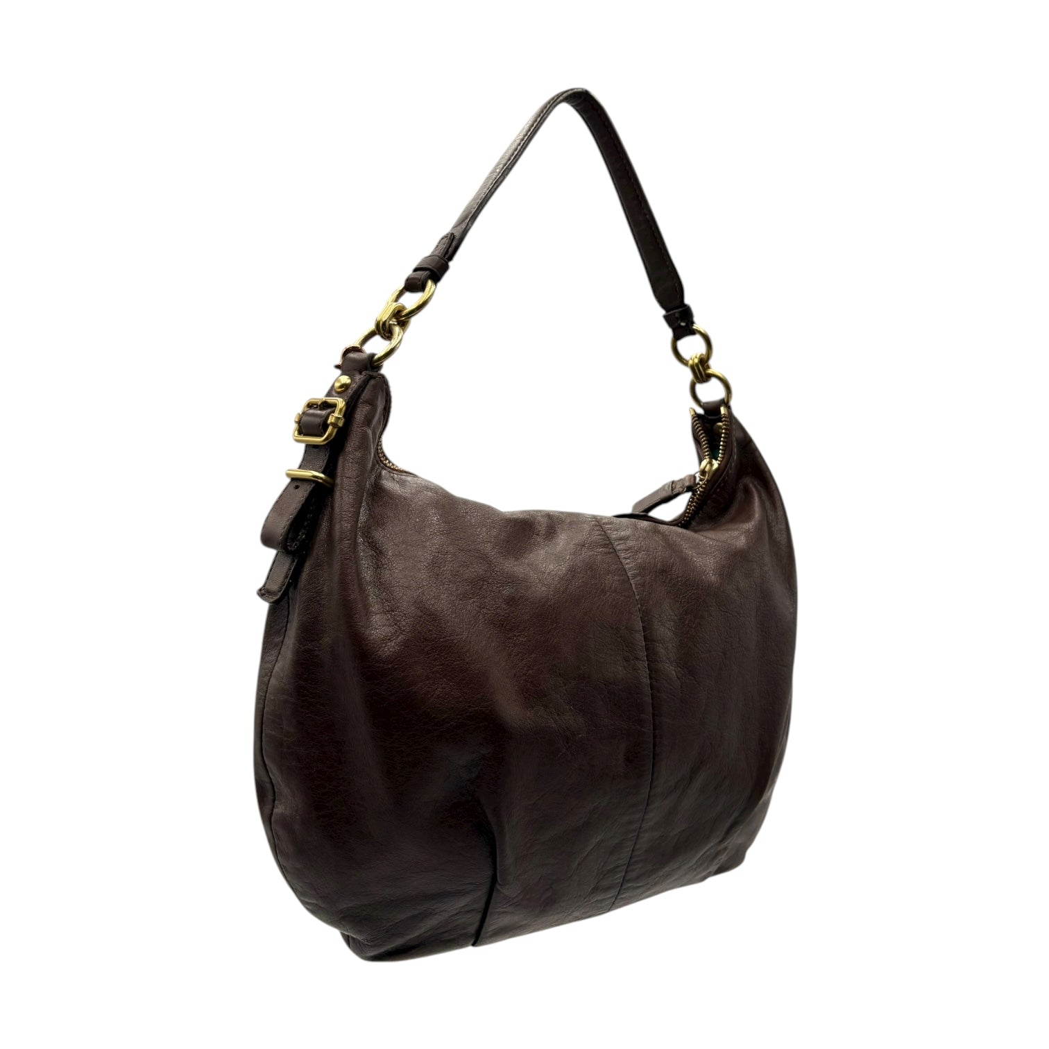 COACH LEATHER MONOGRAM HAND BAG