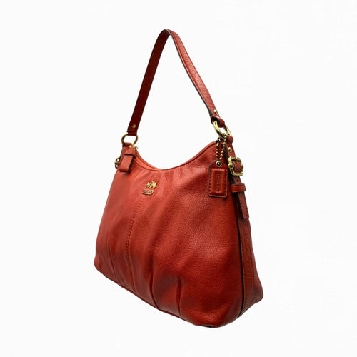 COACH LEATHER MONOGRAM HAND BAG