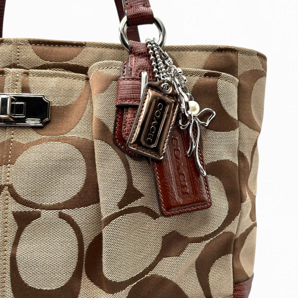 COACH MONOGRAM HAND BAG