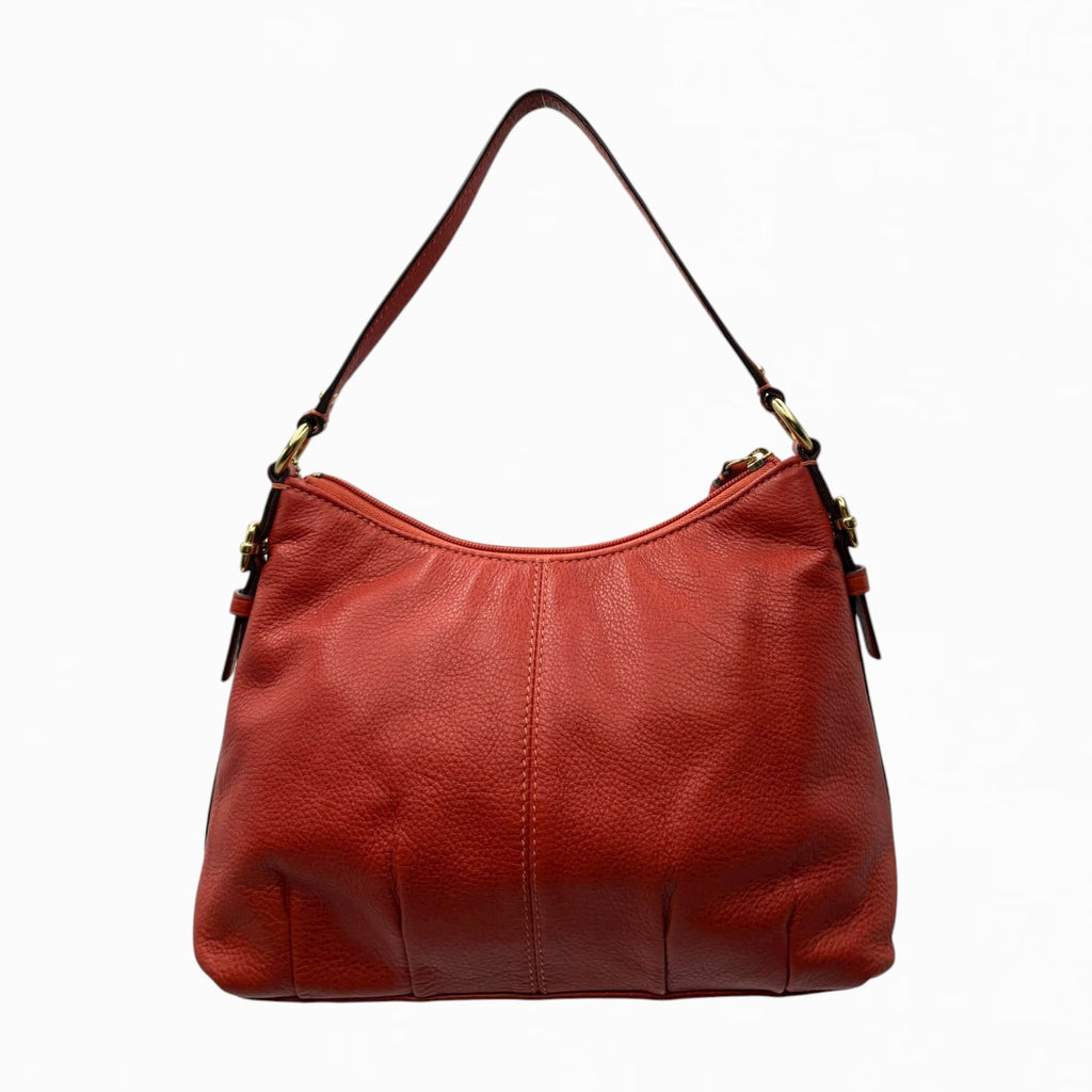 COACH LEATHER MONOGRAM HAND BAG